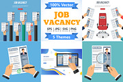 Job Vacancy Employment and Hiring, a Person Illustration by TAlex (Thumbnail 1 of 7)