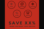 CAR MECHANIC INSTAGRAM POSTS RED, a Social Media Template by Daring Digies (Thumbnail 5 of 8)