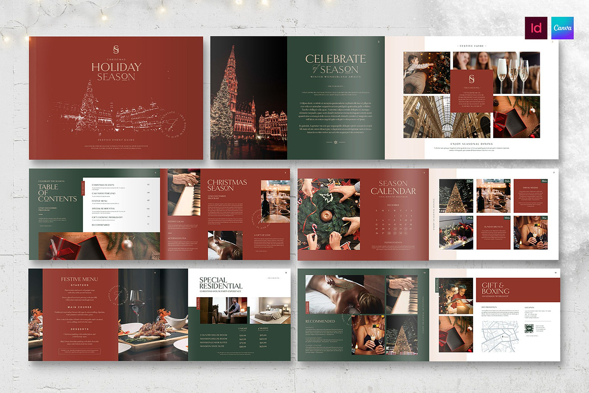 Christmas Hotel Brochure Template, a Brochure Template by BrandPacks (Photo 1 of 5)