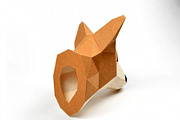 Corgi trophy - 3d papercraft, a Card Template by PAPER amaze (Thumbnail 3 of 4)