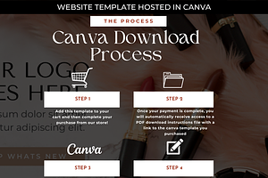 Canva Beauty Website Template