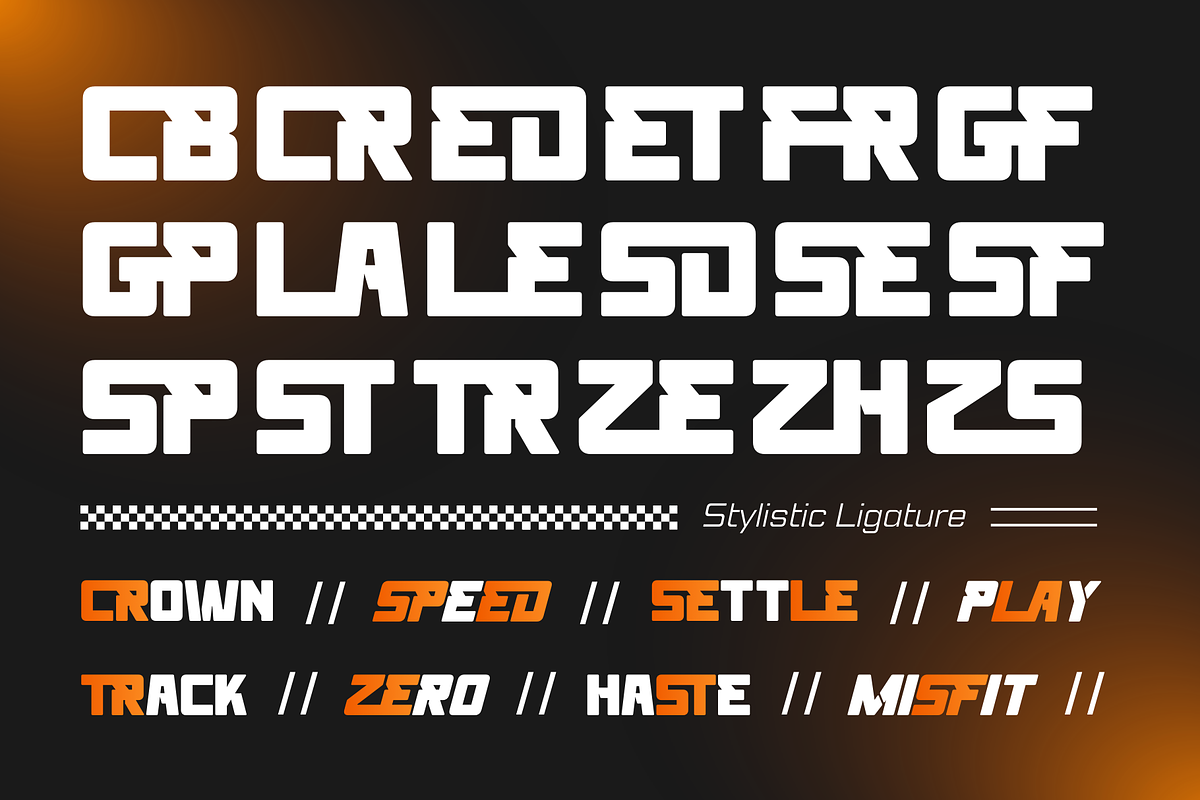 AxzerSports - Automotive Racing Logo, a Sans Serif Font by Nirmana Visual (Photo 2 of 15)