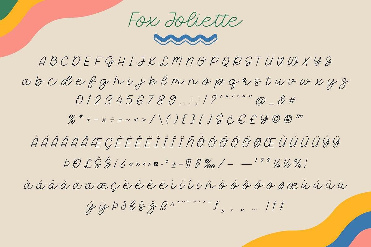 Fox Joliette and Fox Nibbly Font, a Handwritten Font by Fox7 By Rattana (Photo 13 of 14)