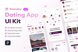 Friendzy - Dating App UI Kit, an UI Kit Template by Creative Perspective