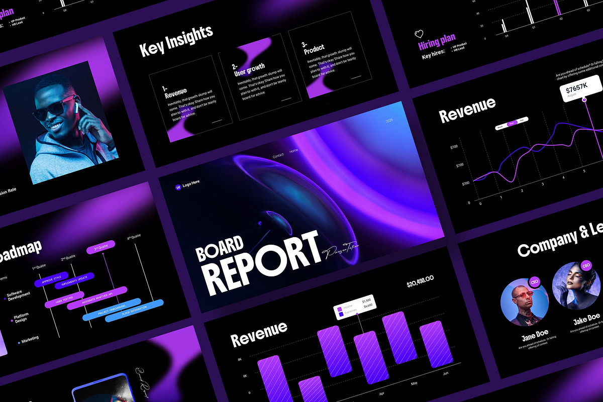 Board Report Presentation, a Presentation Template by KreateTribe (Photo 4 of 5)