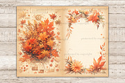 Fall Vibes Junk Journal Paper, a Seasonal Illustration by GlamArtZhanna (Thumbnail 6 of 9)