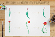 Watercolor Art & Pattern Brushes, a Brush Add-On by Olya Creative (Thumbnail 2 of 9)