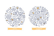 20 Startup Doodle Concepts, a Finance Illustration by Rassko (Thumbnail 2 of 5)