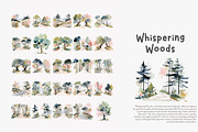 watercolor forest landscape clipart, a Decorative Illustration by Patishop Art (Thumbnail 7 of 8)