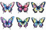 Watercolor Butterfly Clipart, an Illustration by Libby Wishes (Thumbnail 4 of 5)