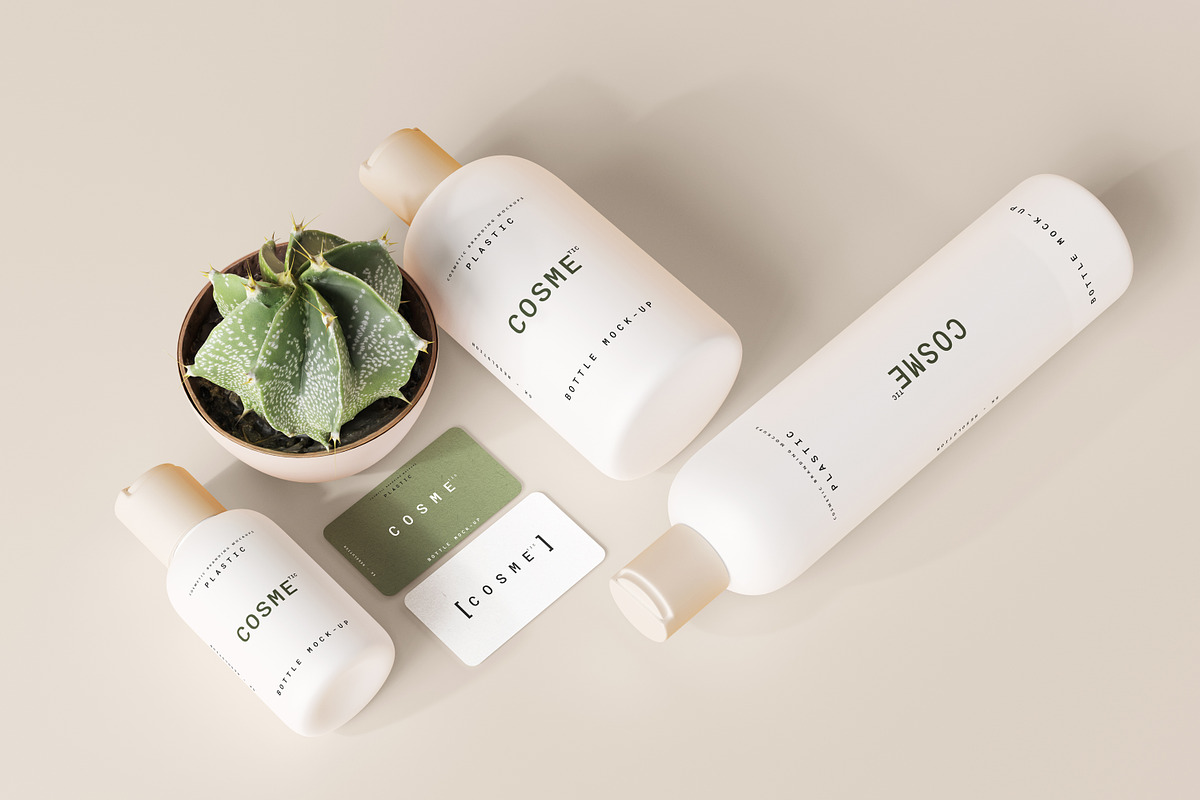 Disc Top-Cap Bottle Mockup Bundle, a Cups & Container Mockup by pmvch (Photo 15 of 60)