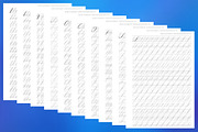 Basic strokes of Capital letters, a Stationery Template by Good Worksheets (Thumbnail 2 of 3)