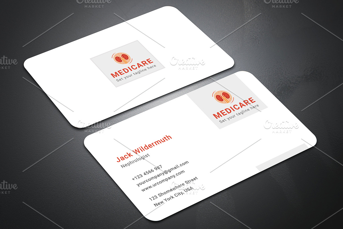 Nephrologist Business Card, a Business Card Template by graphicsunday (Photo 3 of 4)