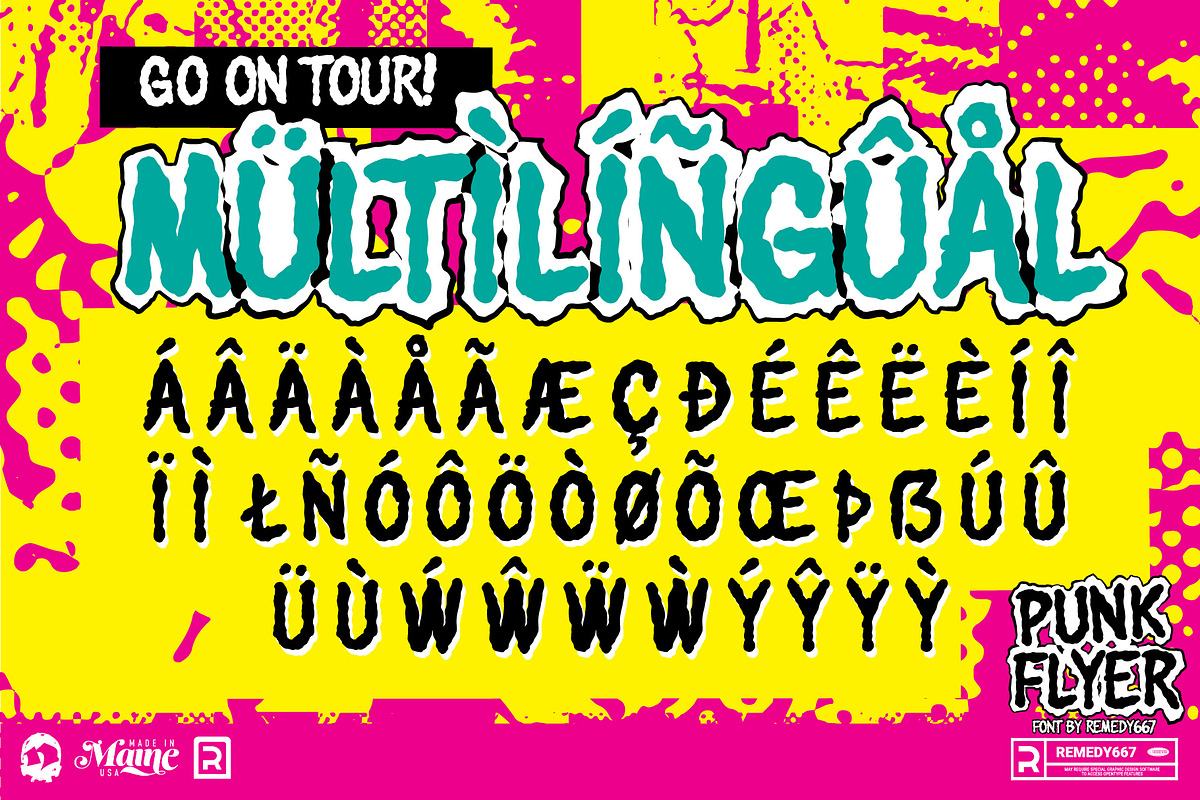 Punk Flyer - Zine Font, a Handwritten Font by Remedy667 (Photo 6 of 6)