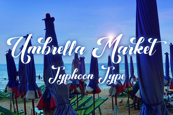Umbrella Market font preview 3