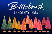 BOTTLEBRUSH CHRISTMAS TREES Pack, a Decorative Illustration by Dana Designs (Thumbnail 1 of 9)