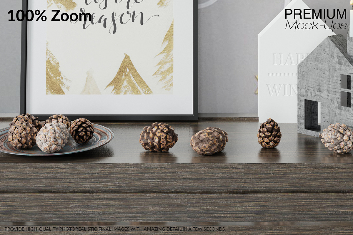 Christmas Frames & Wallpaper Mockups, a Product Mockup by mock-ups (Photo 15 of 16)