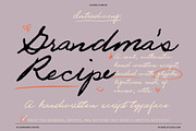 VS Grandma's Recipe Handwritten Font, a Script Font by Vicarel Studios (Thumbnail 1 of 16)