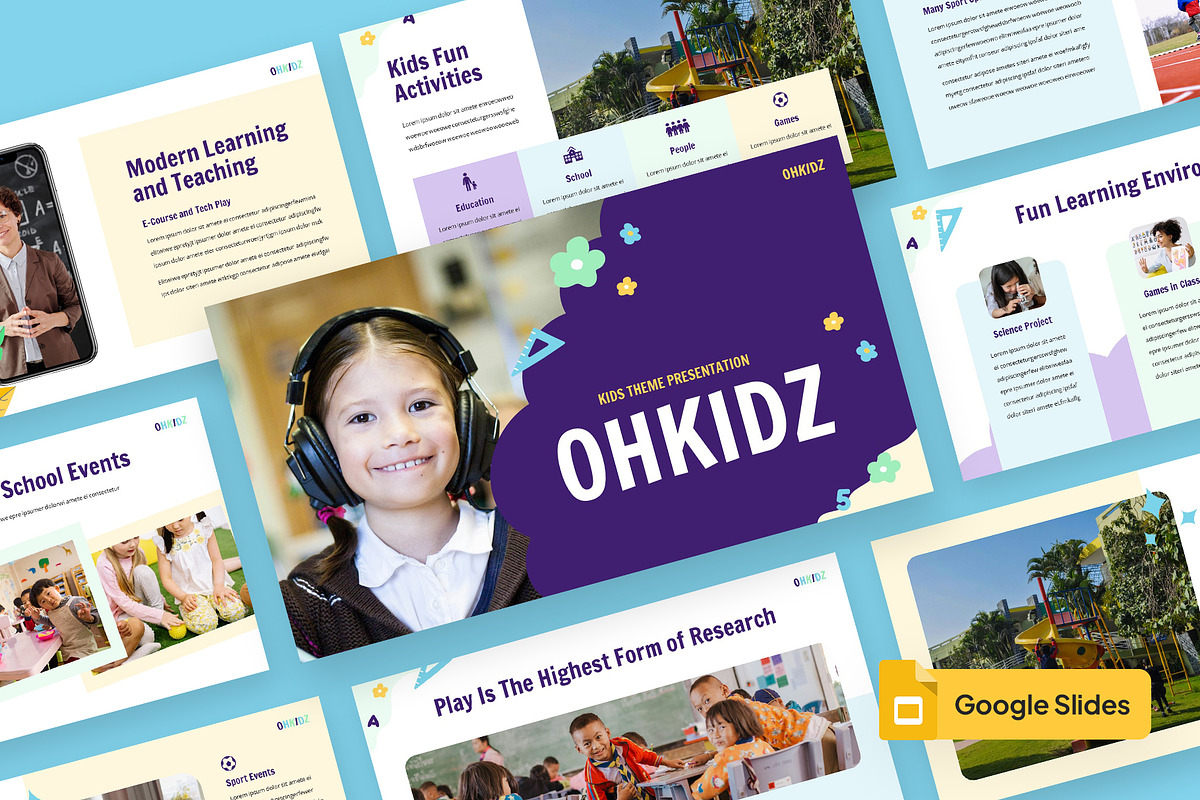 OHKIDZ - Kids Theme Education GS, a Presentation Template by rgbryand (Photo 1 of 9)