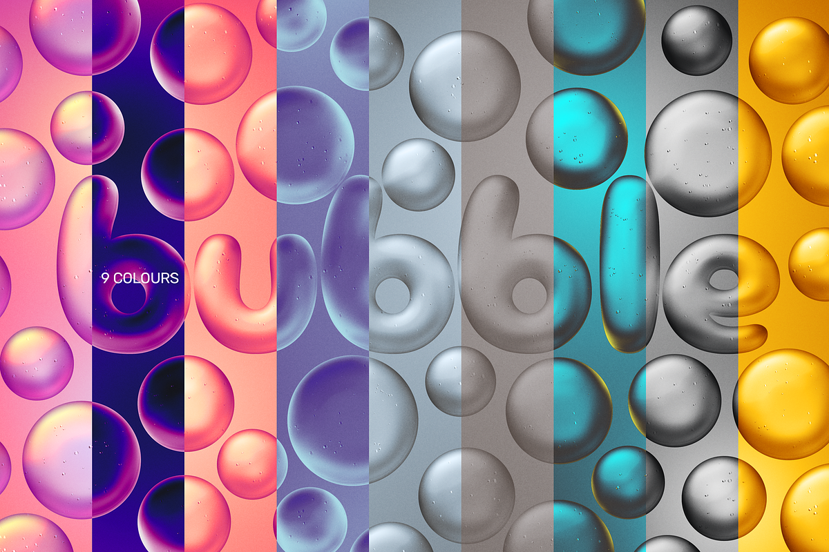 Bubble Text Effect, a Layer Style Add-On by Mint Pixels (Photo 4 of 9)