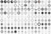 600 Round Design Elements Bundle, an Object Illustration by Kseniya-Omega (Thumbnail 18 of 21)