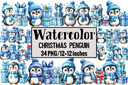 Christmas Penguin, an Illustration by Design Market (Thumbnail 1 of 3)