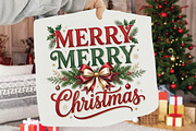 Merry Merry Christmas Sublimation, a Seasonal Illustration by DreamPrint404 (Thumbnail 2 of 6)