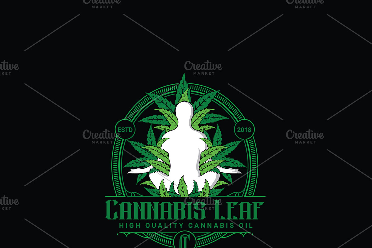 Cannabis Leaf Logo, a Branding & Logo Template by Shwet Art (Photo 2 of 3)