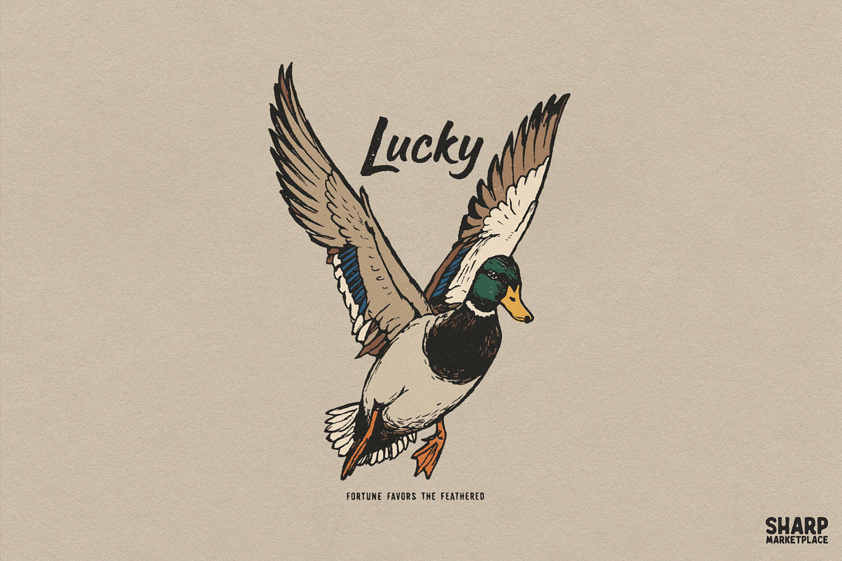 Lucky Fortune Favors The Feathered, an Object Graphic by SharpMarketplace (Photo 1 of 5)