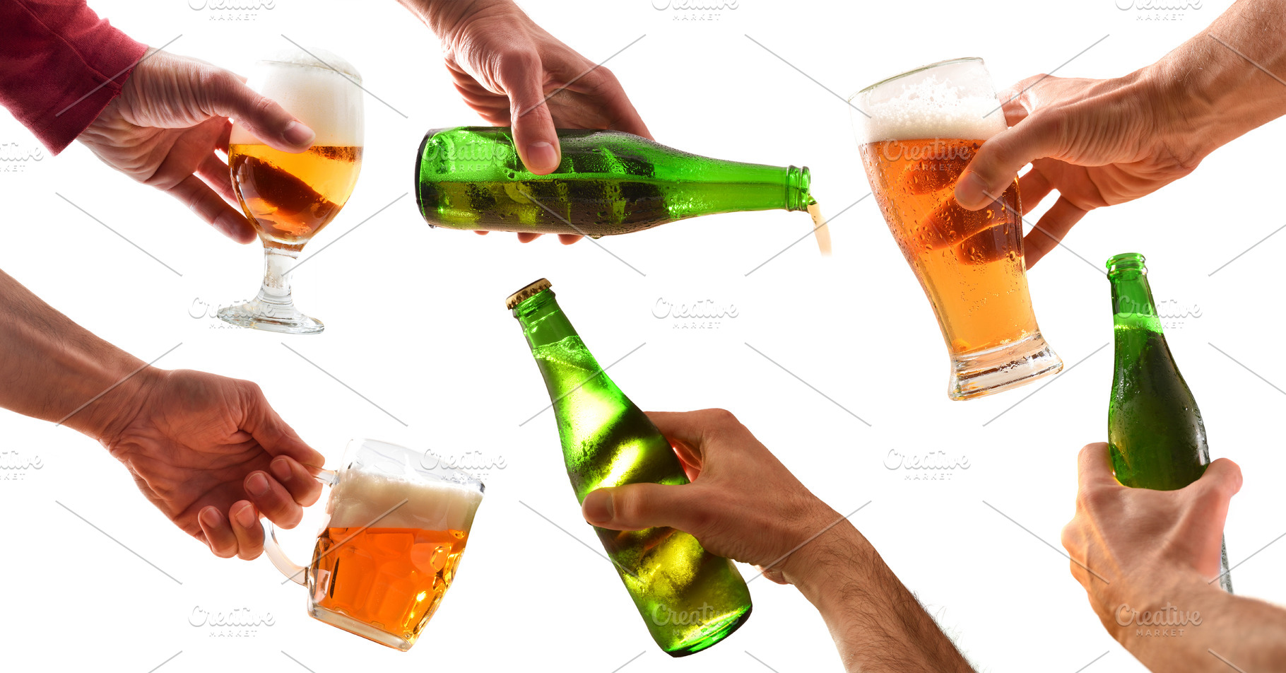 Hands Holding Beer Collection, a Food & Drink Photo by Davizro's Market