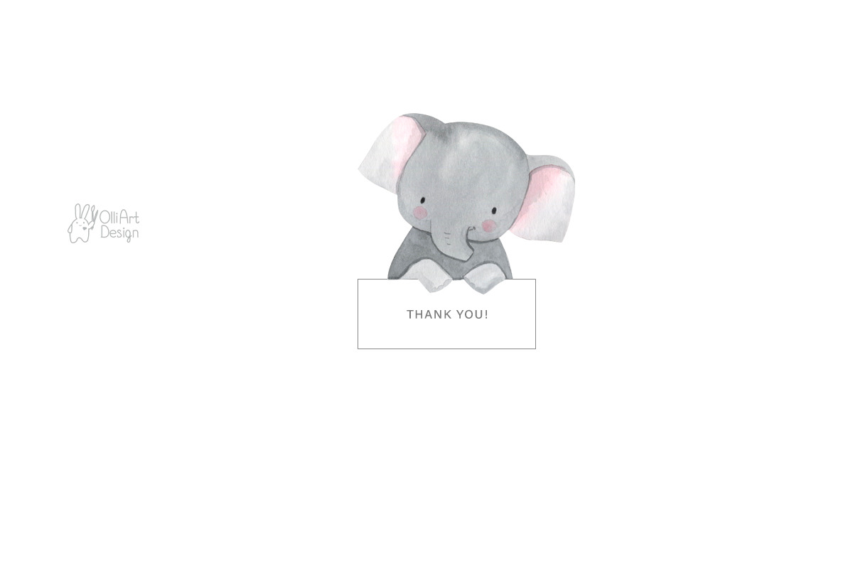 ELEPHANT clipart. Safari animal, an Animal Illustration by OlliArtDesign (Photo 5 of 5)