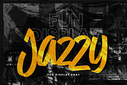Jazzy – Fun Display Font, a Handwritten Font by Gassstype (Thumbnail 1 of 8)
