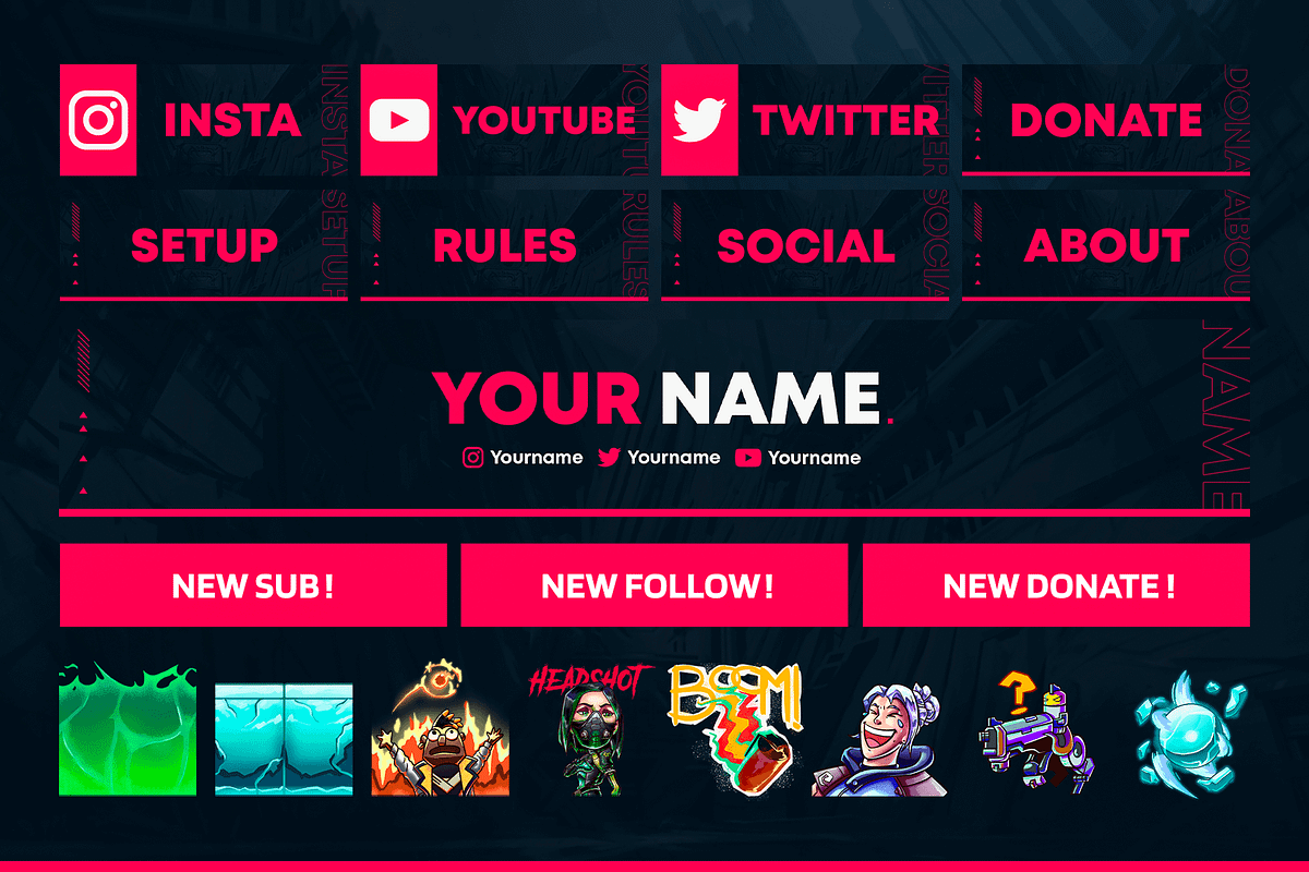FPS Twitch Overlay, a Templates & Theme by StreamSkins (Photo 2 of 5)