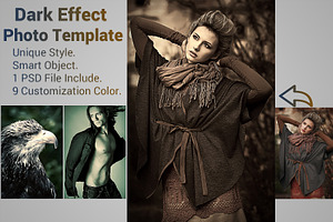 Dark Effect Photo Template