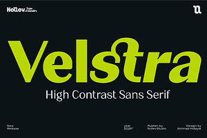 Velstra – Modern Sans Serif Font