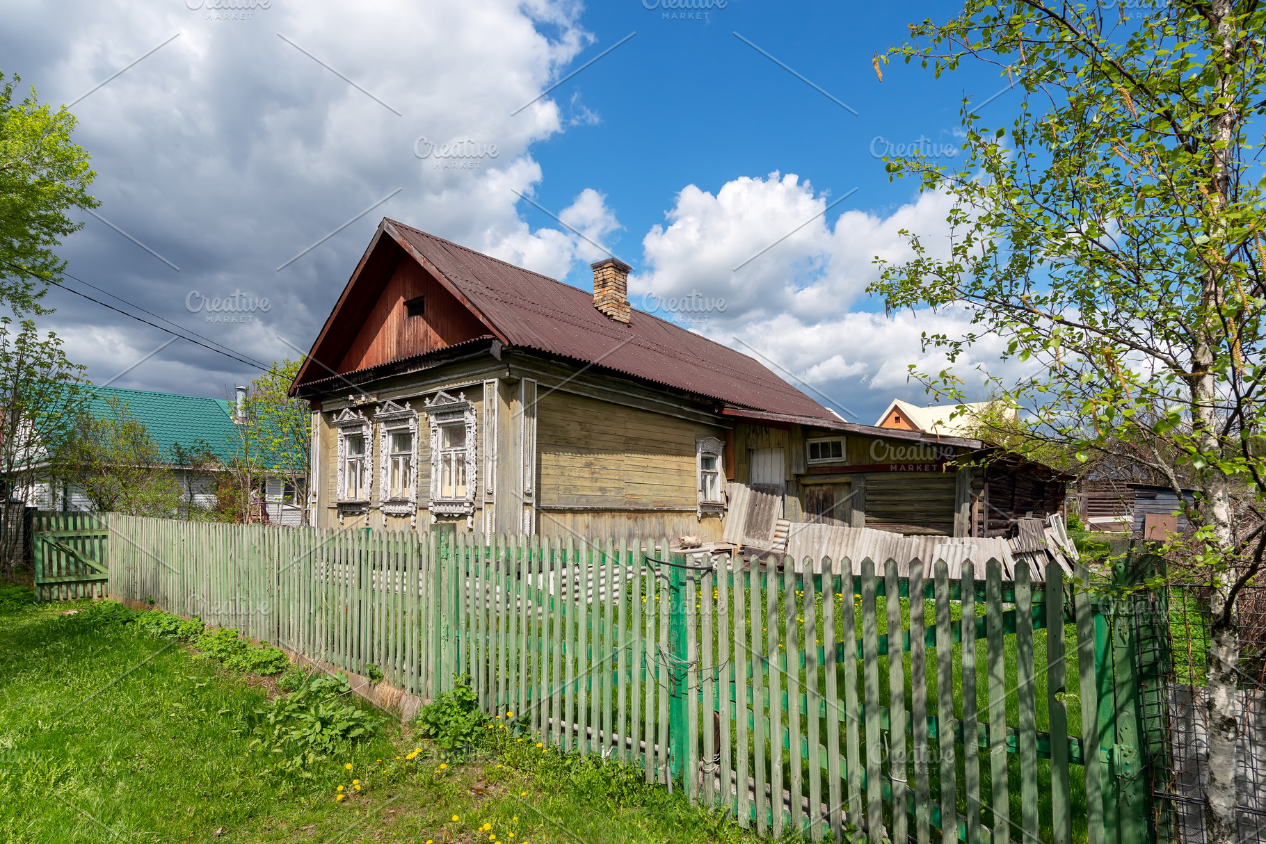 Typical old Russian rural house, an Architecture Photo by FedotovAnatoly