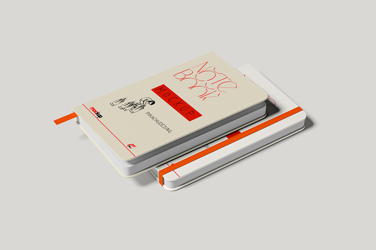 Notebook Mockup For Brand, a Books & Magazine Mockup by Pikachudesign (Photo 4 of 5)