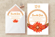 Floral Save The Date Invite Template, an Invitation Template by Design Up (Thumbnail 1 of 3)