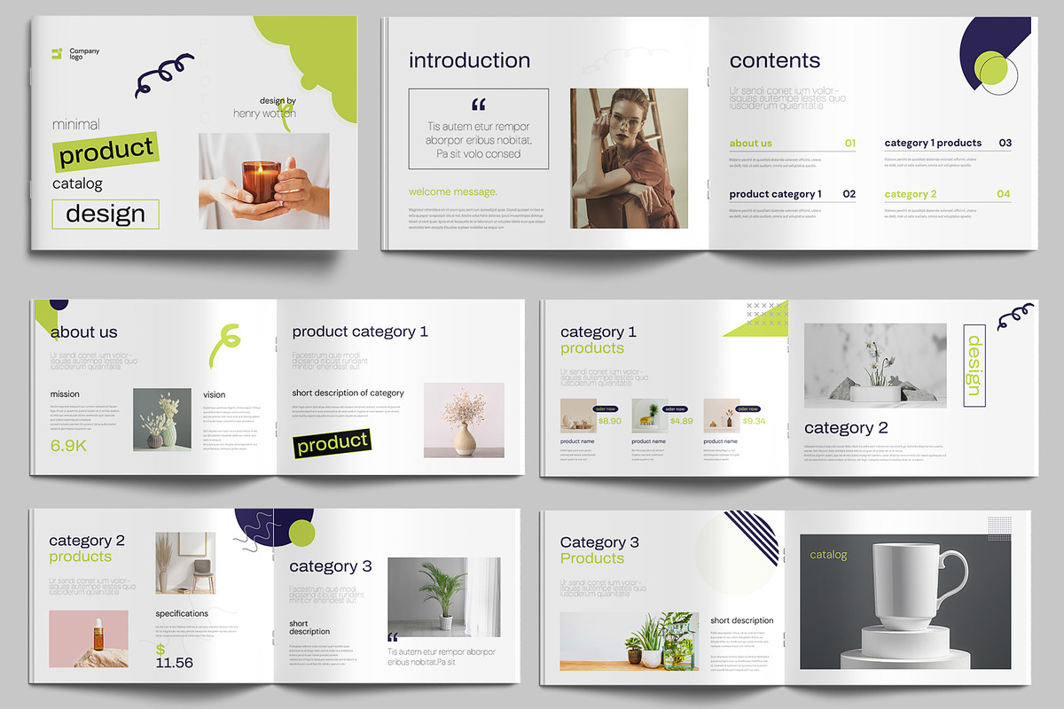 Minimalist Product Catalog Template