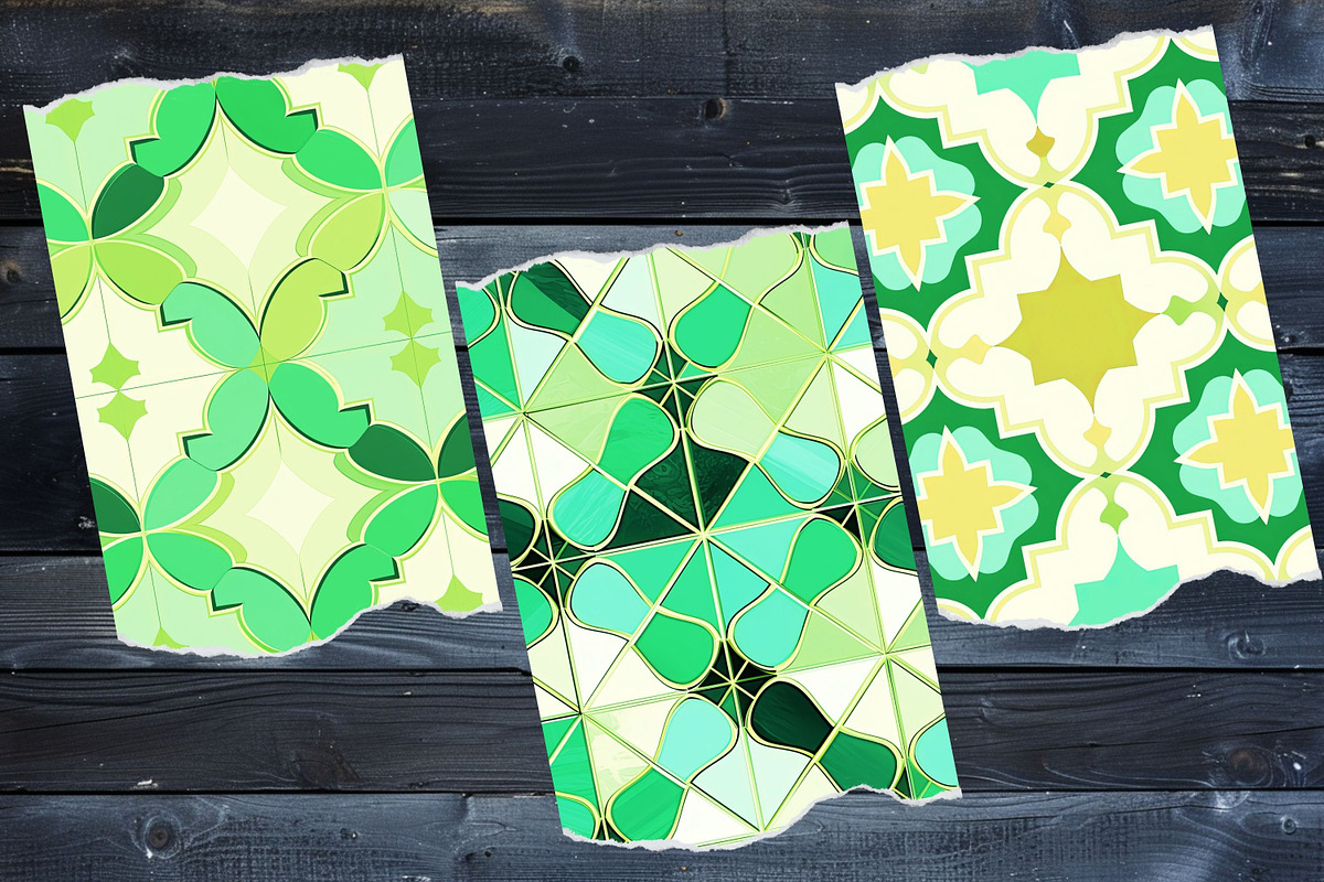 Moroccan Tile Seamless Backgrounds, a Background Graphic by Rivermill Printables (Photo 3 of 6)