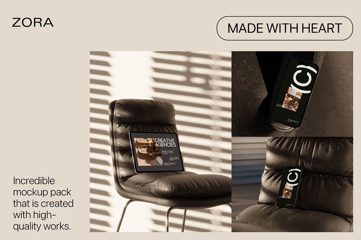 ZORA - Aesthetic Mockup Bundle, a Device Mockup by Creavora (Photo 5 of 11)