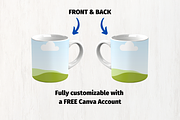 Mug Mockup Canva Template, a Cups & Container Mockup by GraphiCarola (Thumbnail 2 of 7)