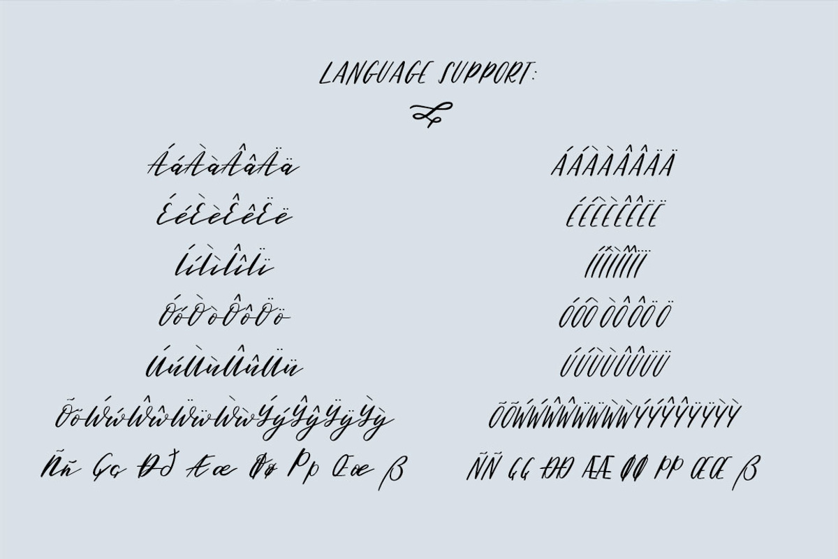 Sweet Little Things Script Font TRIO preview 3