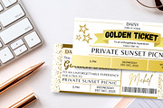 Editable Golden Ticket Canva Design, an Invitation Template by Snapybiz (Thumbnail 9 of 10)