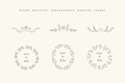 Hand Drawn Floral Elements. Frames, a Seasonal Illustration by Designwork (Thumbnail 16 of 22)