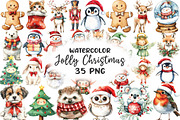 Jolly & Bright Christmas Cuties Clip, an Illustration by CraftArtStudio (Thumbnail 1 of 6)