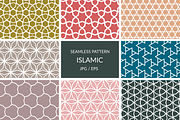 Seamless Islamic star patterns, a Pattern Graphic by Neopat (Thumbnail 1 of 9)