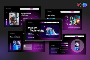 Modern Technology Company Profile, a Presentation Template by Spark_Creative