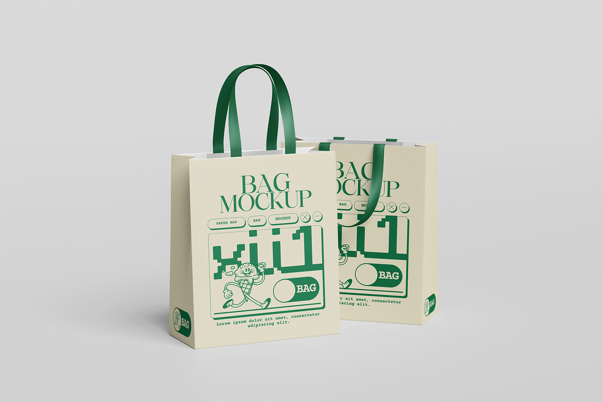 Shopping Bag Mock-up, a Merchandise Mockup by Ataku Design (Photo 2 of 4)