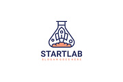 Startup Laboratory Logo, a Design Template by 3ab2ou (Thumbnail 2 of 2)